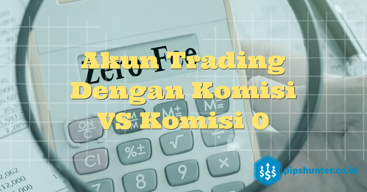 Perbandingan akun trading dengan dan tanpa komisi