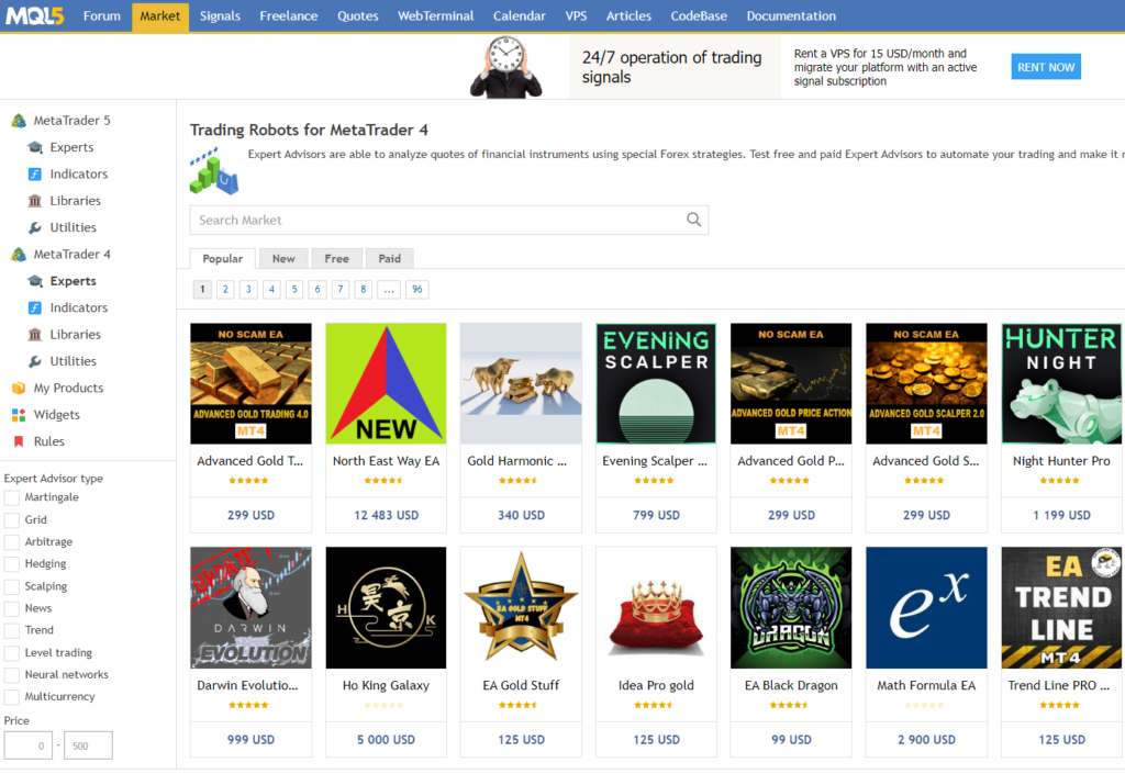 Marketplace robot trading forex - Mql5.com