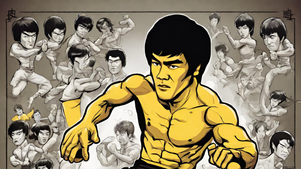 Ilustrasi Bruce Lee